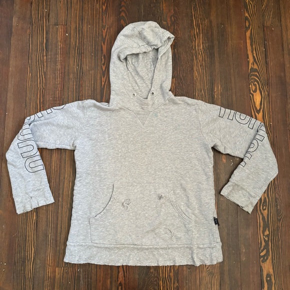 nununu Other - NUNUNU kids distressed gray hoodie sweatshirt